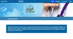 Desktop Screenshot of lankadoctor.com
